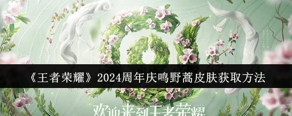 王者荣耀2024周年庆鸣野蒿皮肤怎么获取 2024周年庆鸣野蒿皮肤获取方法[多图]图片1