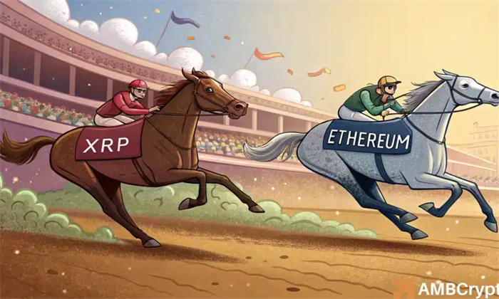 XRP在完全稀释市值超越以太坊 XRP在FDMC中超越ETH